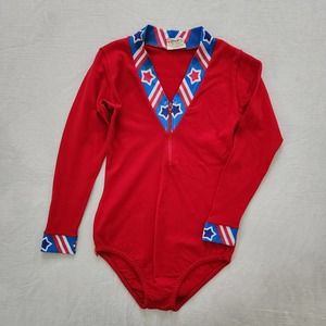 Vintage Red Star Gymnastics Leotard 4t/5t/6